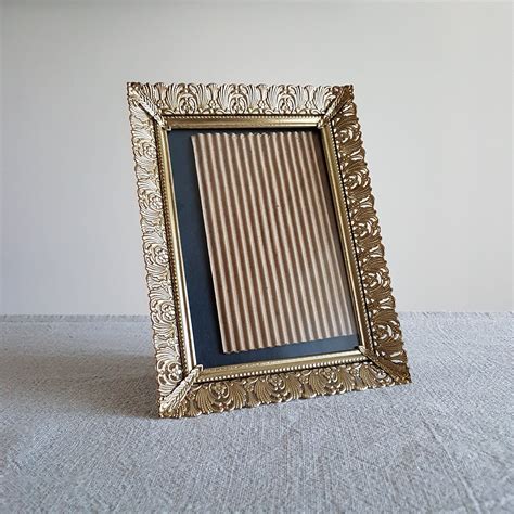 vintage gold metallic picture house|Gold Metal Picture Frames .